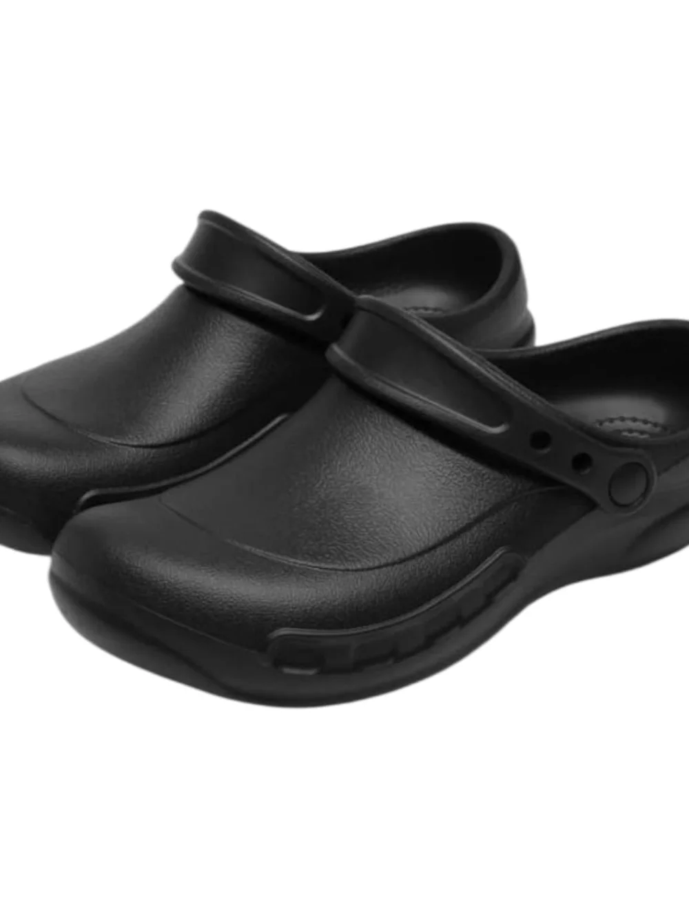 Men's Black Slip-On Comfort Clogs